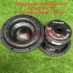 Củ sub 20, từ 140, coil 50, trở kháng 4ohm + 4ohm, nhập khẩu