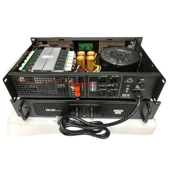 Đẩy 2 kênh GHS GT-2400 24 sò, 600w, nguồn tăng phô xuyến