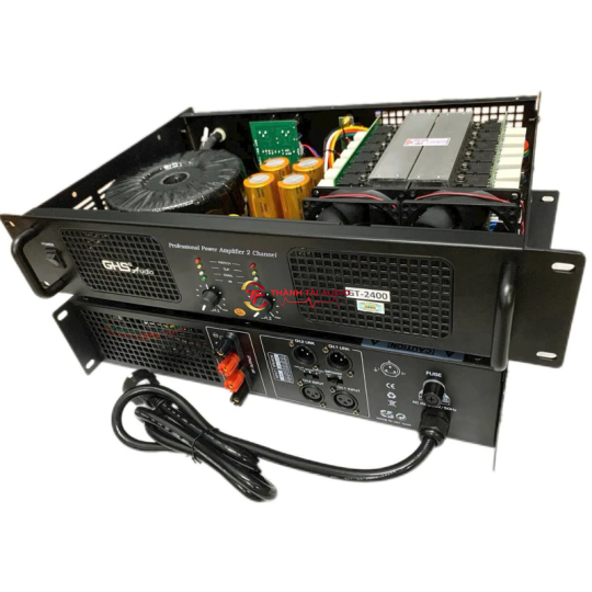 Đẩy 2 kênh GHS GT-2400 24 sò, 600w, nguồn tăng phô xuyến