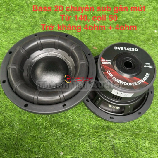 Củ sub 20, từ 140, coil 50, trở kháng 4ohm + 4ohm, nhập khẩu