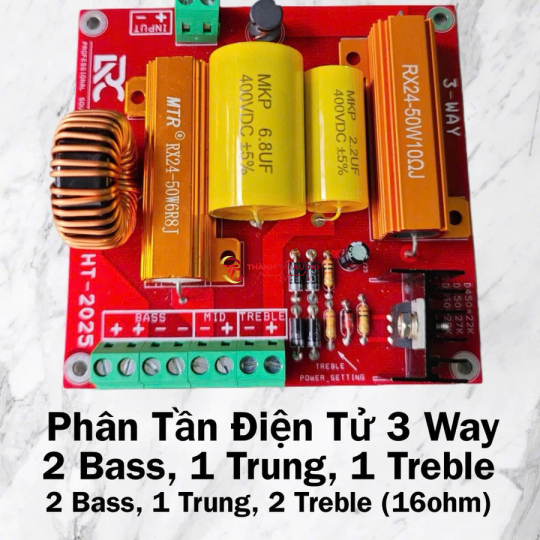 phân tần 3 đường tiếng HT2025 hàng cao cấp, dành cho loa kéo đơn và đôi 
