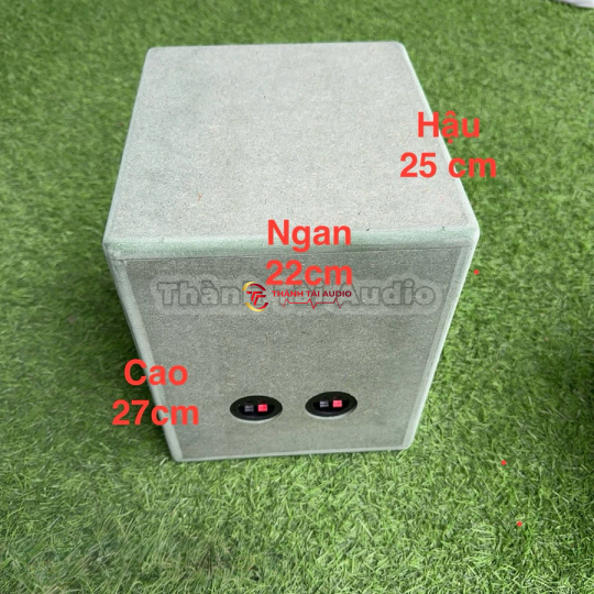box sub Thái thô dành cho loa 6,5 ich, thể tích 9L